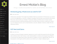 Tablet Screenshot of ernestmicklei.com